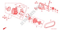 KLIMAANLAGE(KOMPRESSOR) (MATSUSHITA)(1) für Honda CIVIC GL 3 Türen 4 gang automatikgetriebe 1992