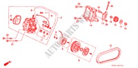 KLIMAANLAGE(KOMPRESSOR) (MATSUSHITA)(1) für Honda CIVIC EX 3 Türen 4 gang automatikgetriebe 1992