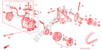 KLIMAANLAGE(KOMPRESSOR) (SANDEN)(1) für Honda CIVIC SI 3 Türen 5 gang-Schaltgetriebe 1992