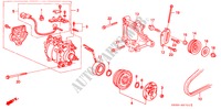 KLIMAANLAGE (KOMPRESSOR)(SANDEN)(1) für Honda CIVIC SI 3 Türen 5 gang-Schaltgetriebe 1992