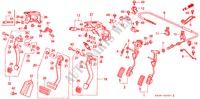 PEDAL(2) für Honda CIVIC SI 3 Türen 4 gang automatikgetriebe 1993