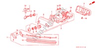 SCHEIBENWISCHER, HINTEN für Honda CIVIC SI 3 Türen 5 gang-Schaltgetriebe 1993