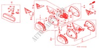 SPIEGEL für Honda CIVIC EX 3 Türen 5 gang-Schaltgetriebe 1993