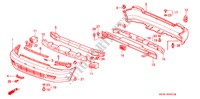 STOSSFAENGER(2) für Honda CIVIC GLI 3 Türen 4 gang automatikgetriebe 1994