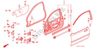 TUERTAFELN für Honda CIVIC EX 3 Türen 5 gang-Schaltgetriebe 1993