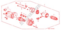 ANLASSER(DENSO) (1) für Honda CIVIC 1.6SI 4 Türen 5 gang-Schaltgetriebe 1993