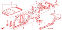 AUSSENBLECHE für Honda CIVIC EX 4 Türen 4 gang automatikgetriebe 1995