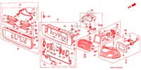 HECKLEUCHTE für Honda CIVIC 1.6SI 4 Türen 5 gang-Schaltgetriebe 1992