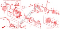 KLIMAANLAGE (KOMPRESSOR) (2) für Honda CIVIC 1.6SI 4 Türen 4 gang automatikgetriebe 1993