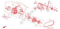 KLIMAANLAGE (KOMPRESSOR) (3) für Honda CIVIC 1.5EL 4 Türen 5 gang-Schaltgetriebe 1992