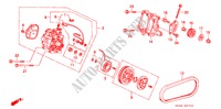 KLIMAANLAGE (KOMPRESSOR) (3) für Honda CIVIC 1.5EL 4 Türen 5 gang-Schaltgetriebe 1992