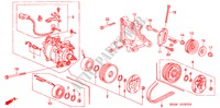 KLIMAANLAGE (KOMPRESSOR) (6) für Honda CIVIC 1.2EL 4 Türen 5 gang-Schaltgetriebe 1995