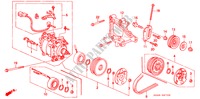 KLIMAANLAGE (KOMPRESSOR) (6) für Honda CIVIC 1.5EL 4 Türen 4 gang automatikgetriebe 1994