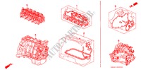 DICHTUNG SATZ/MOTOREINHEIT/GETRIEBE KOMPL. für Honda PRELUDE SI 2 Türen 4 gang automatikgetriebe 1993