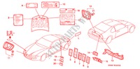 EMBLEME für Honda PRELUDE SI 2 Türen 5 gang-Schaltgetriebe 1994