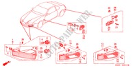 KOMBINATIONSLEUCHTE für Honda PRELUDE SI 2 Türen 4 gang automatikgetriebe 1993