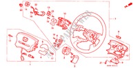 LENKRAD(4)(SRS) für Honda PRELUDE SI 2 Türen 5 gang-Schaltgetriebe 1995