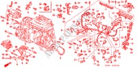 MOTORKABELBAUM/KLAMMER für Honda PRELUDE S 2 Türen 5 gang-Schaltgetriebe 1995