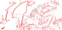 SAEULENZIERSTUECK/ SEITENVERKLEIDUNG für Honda PRELUDE SI 2 Türen 4 gang automatikgetriebe 1993