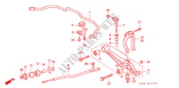 STABILISATOR, VORNE/ UNTERER ARM, VORNE für Honda PRELUDE SI 2 Türen 4 gang automatikgetriebe 1994