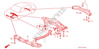 HINTERER TRAEGER/QUERTRAEGER für Honda ACCORD EX 4 Türen 5 gang-Schaltgetriebe 1994