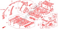 INNENBLECHE/BODENBLECH für Honda ACCORD EXI 4 Türen 5 gang-Schaltgetriebe 1996