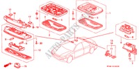 INNENLEUCHTE für Honda ACCORD EXI 4 Türen 5 gang-Schaltgetriebe 1996