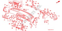 INSTRUMENTENBRETT(RH) für Honda ACCORD EX 4 Türen 5 gang-Schaltgetriebe 1997