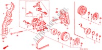KLIMAANLAGE (KOMPRESSOR) (DOHC) für Honda ACCORD SIR 4 Türen 4 gang automatikgetriebe 1997