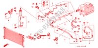 KLIMAANLAGE (SCHLAEUCHE/LEITUNGEN) (LH) für Honda ACCORD EX 4 Türen 4 gang automatikgetriebe 1995