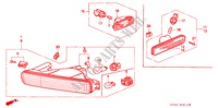 KOMBINATIONSLEUCHTE für Honda ACCORD 2.2EX 4 Türen 4 gang automatikgetriebe 1994