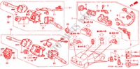 KOMBISCHALTER(1) für Honda ACCORD EX 4 Türen 5 gang-Schaltgetriebe 1995