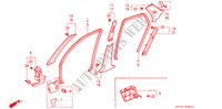 SAEULENZIERSTUECK(RH) für Honda ACCORD EXI 4 Türen 5 gang-Schaltgetriebe 1997