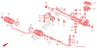 SERVOLENKGETRIEBE (LH) für Honda ACCORD EXI 4 Türen 5 gang-Schaltgetriebe 1996