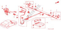 SRS EINHEIT(1) für Honda ACCORD EX-R 4 Türen 4 gang automatikgetriebe 1994