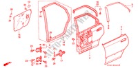 TUERBLECHE, HINTEN für Honda ACCORD EX 4 Türen 5 gang-Schaltgetriebe 1994