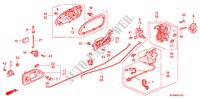 TUERSCHLOESSER, HINTEN für Honda ACCORD VTI 4 Türen 5 gang-Schaltgetriebe 1996