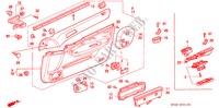 TUERVERKLEIDUNG, VORNE(LH) für Honda ACCORD EX 4 Türen 4 gang automatikgetriebe 1994