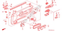 TUERVERKLEIDUNG, VORNE(RH) für Honda ACCORD EX 4 Türen 5 gang-Schaltgetriebe 1994