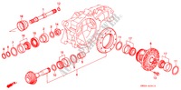 DIFFERENTIAL(L5) für Honda VIGOR VIGOR 4 Türen 4 gang automatikgetriebe 1996
