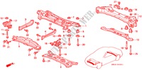 QUERTRAEGER(V6) für Honda ACURA 3.2TL 3.2TL 4 Türen 4 gang automatikgetriebe 1998