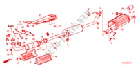AUSPUFFROHR/SCHALLDAEMPFER(2.4L) für Honda CR-V 2WD 5 Türen 5 gang automatikgetriebe 2009