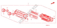 AUTO AIR CONDITIONERCONTROL(RH) für Honda CR-V BASE 5 Türen 6 gang-Schaltgetriebe 2010