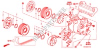 KLIMAANLAGE(KOMPRESSOR)(2.4L) für Honda CR-V 4WD 5 Türen 5 gang automatikgetriebe 2009