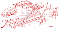 SEITENSCHWELLER ZIERLEISTE/SCHUTZ für Honda CR-V 4WD 5 Türen 5 gang automatikgetriebe 2010