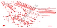 WINDSCHUTZSCHEIBENWISCHER(RH) für Honda CR-V SPRT 5 Türen 5 gang automatikgetriebe 2007