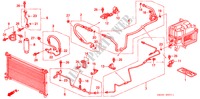 DOPPEL KLIMAANLAGE (SCHLAEUCHE/LEITUNGEN)(RH) für Honda ODYSSEY EXI 5 Türen 4 gang automatikgetriebe 1998