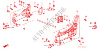 MITTLESITZKOMPONENTEN (L.) (ENTFERNBARER SITZ) für Honda ODYSSEY LX 5 Türen 4 gang automatikgetriebe 1997