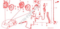 RADIOANTENNE/LAUTSPRECHER(2) für Honda ODYSSEY LX 5 Türen 4 gang automatikgetriebe 1998