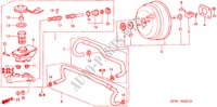 HAUPTBREMSZYLINDER/ MASTER POWER(2) für Honda LEGEND LEGEND 4 Türen 4 gang automatikgetriebe 1998